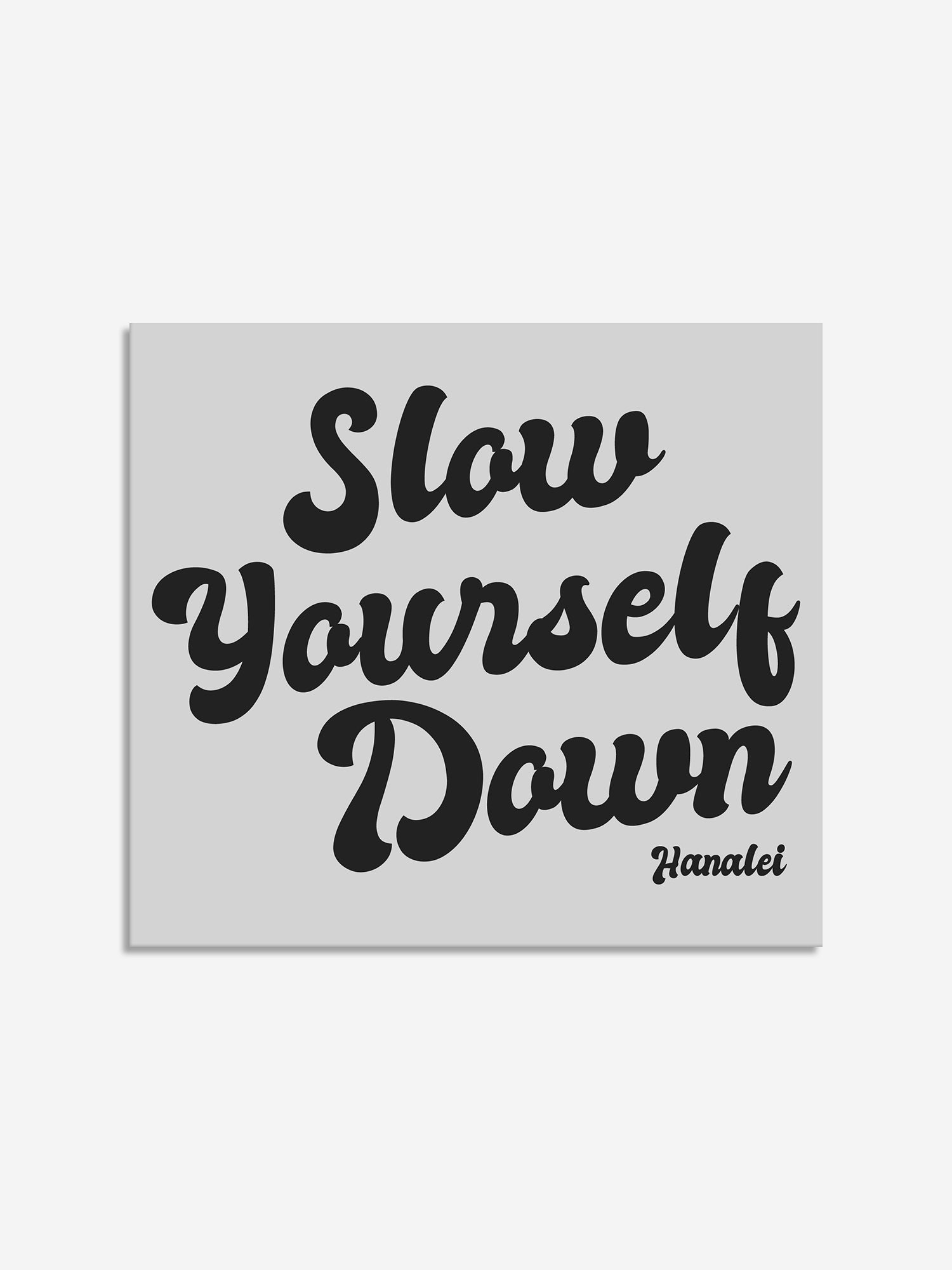 Retro Logo Die Cut Sticker | Slow Yourself Down