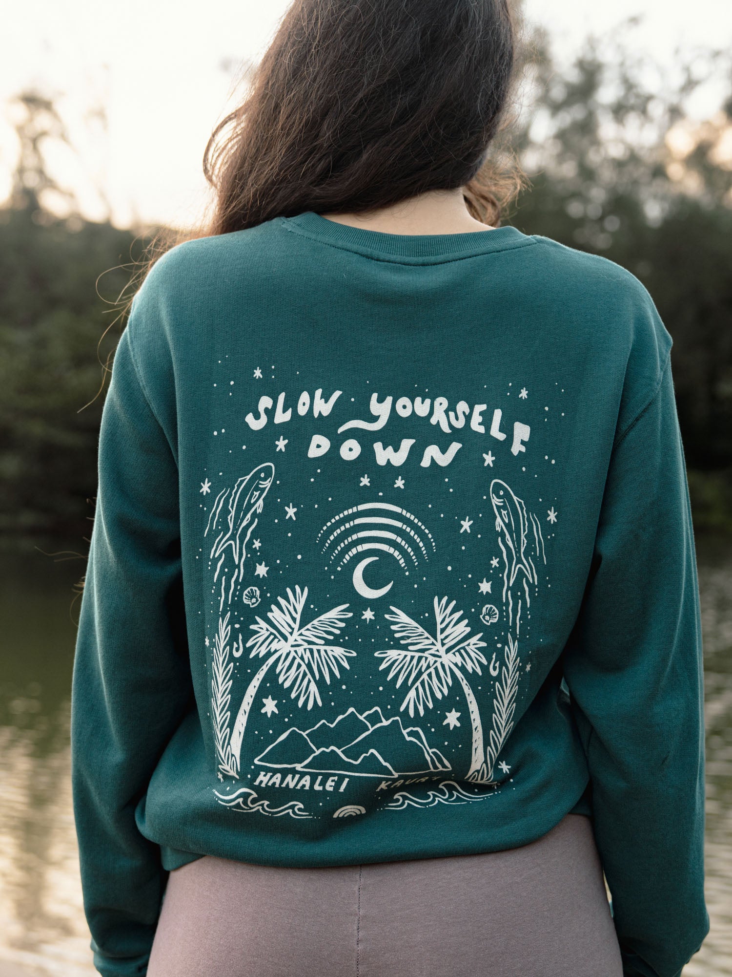 Starry Night Crewneck - Slow Yourself Down
