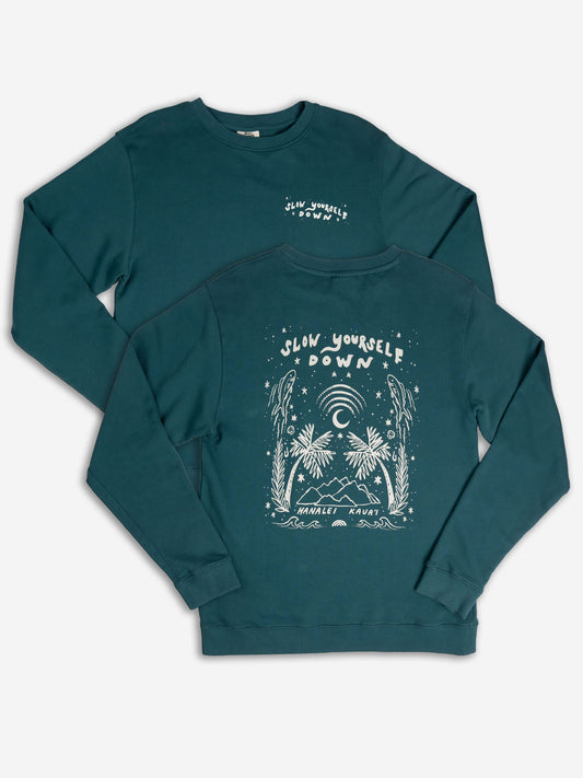 Starry Night Crewneck | Organic Cotton | Slow Yourself Down - Crewneck