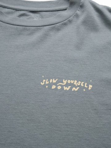 Starry Night Crop Tee | Organic Cotton | Slow Yourself Down - Womens Shirts