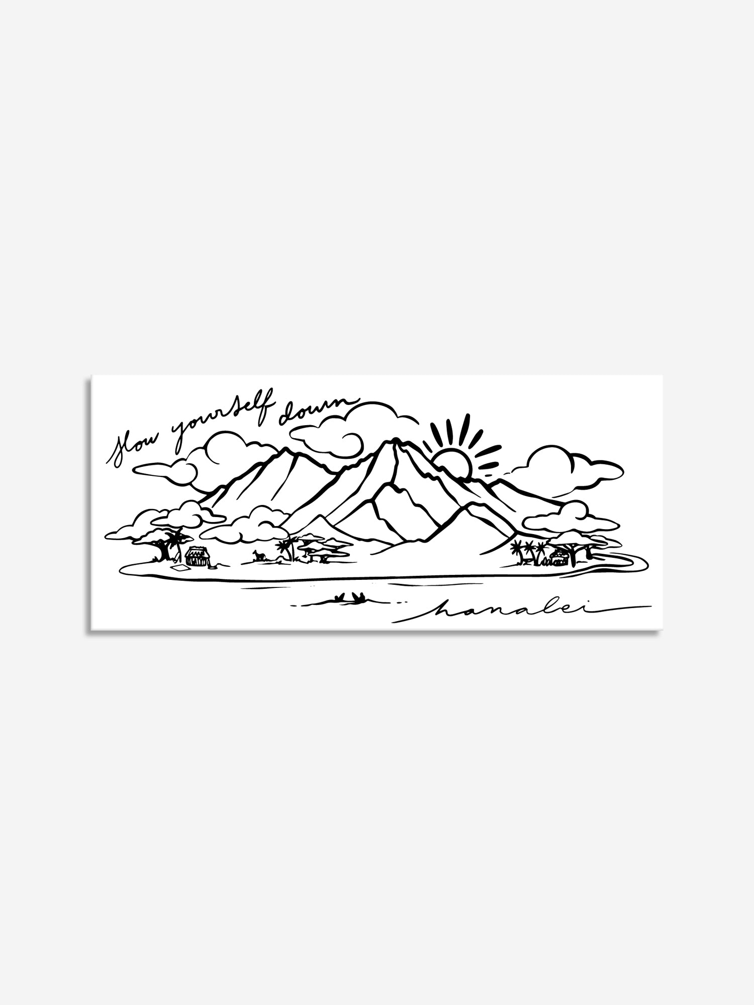 Hanalei Scene Sticker | Slow Yourself Down