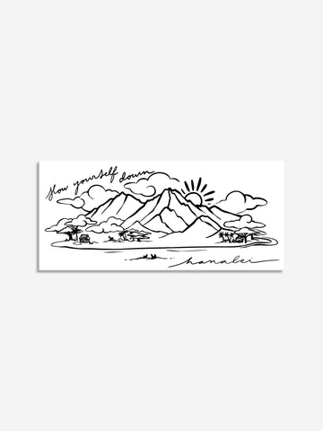 Hanalei Scene Sticker | Slow Yourself Down