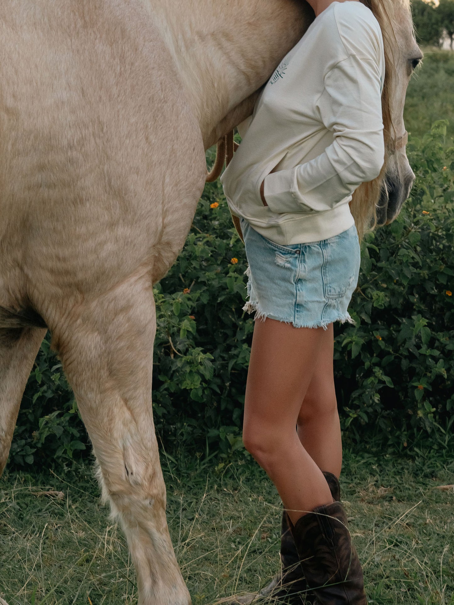 Sun and Wave Pocket Crewneck | Organic Cotton | Slow Yourself Down - Crewneck