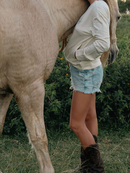 Sun and Wave Pocket Crewneck | Organic Cotton | Slow Yourself Down - Crewneck