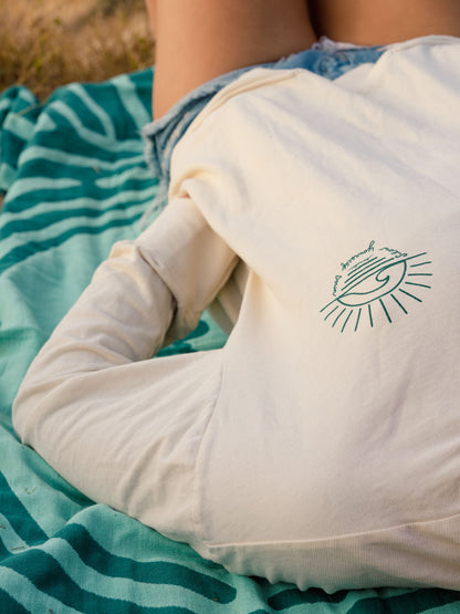 Sun and Wave Pocket Crewneck | Organic Cotton | Slow Yourself Down - Crewneck