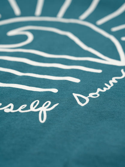 Sun and Wave Scoop Neck | Organic Cotton | Slow Yourself Down - Womens Shirts
