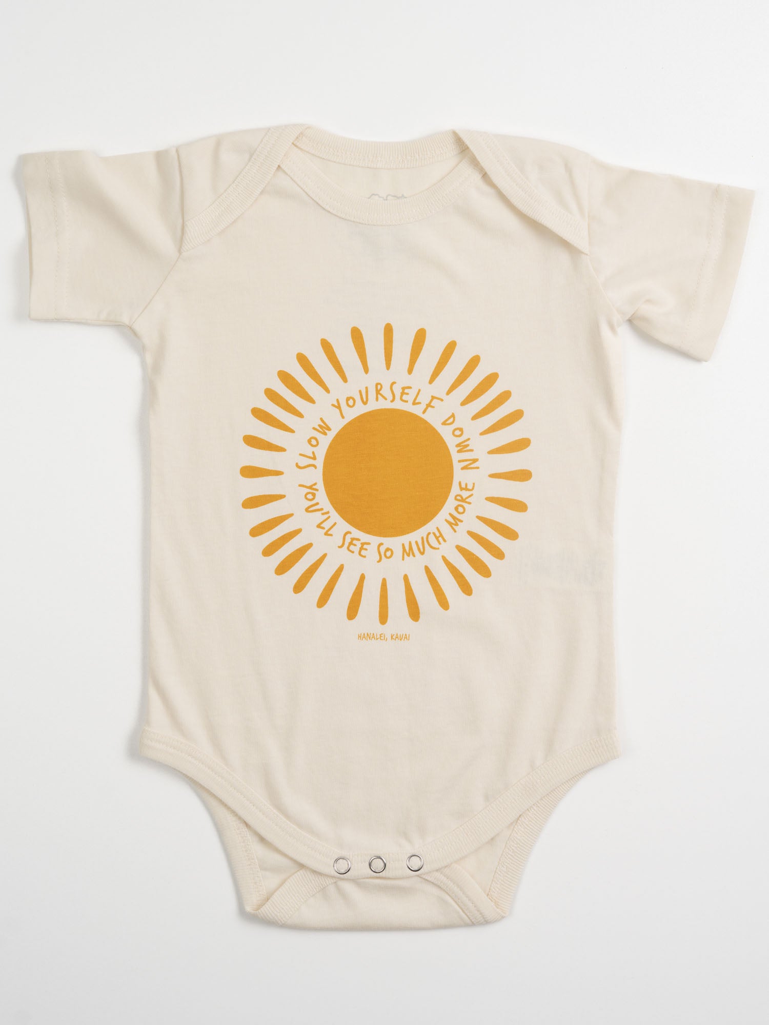 Sunshine Onesie | Organic Cotton | Slow Yourself Down - Baby Onesie