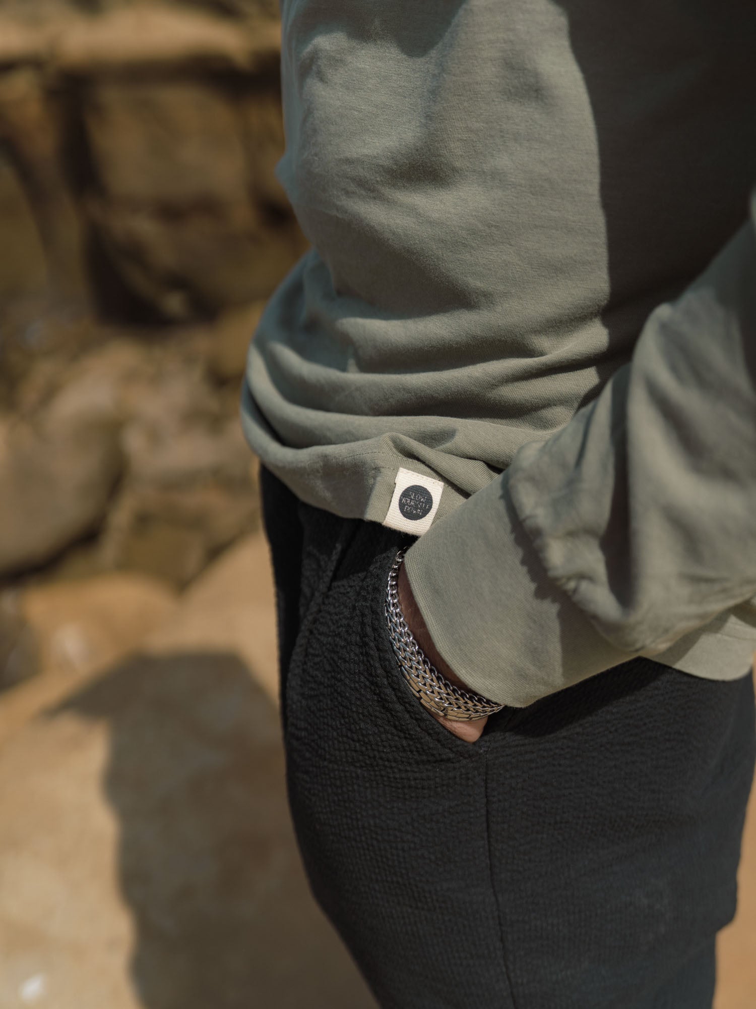 Surf Van L/S Pocket Tee | Organic Cotton | Slow Yourself Down - Mens Shirts