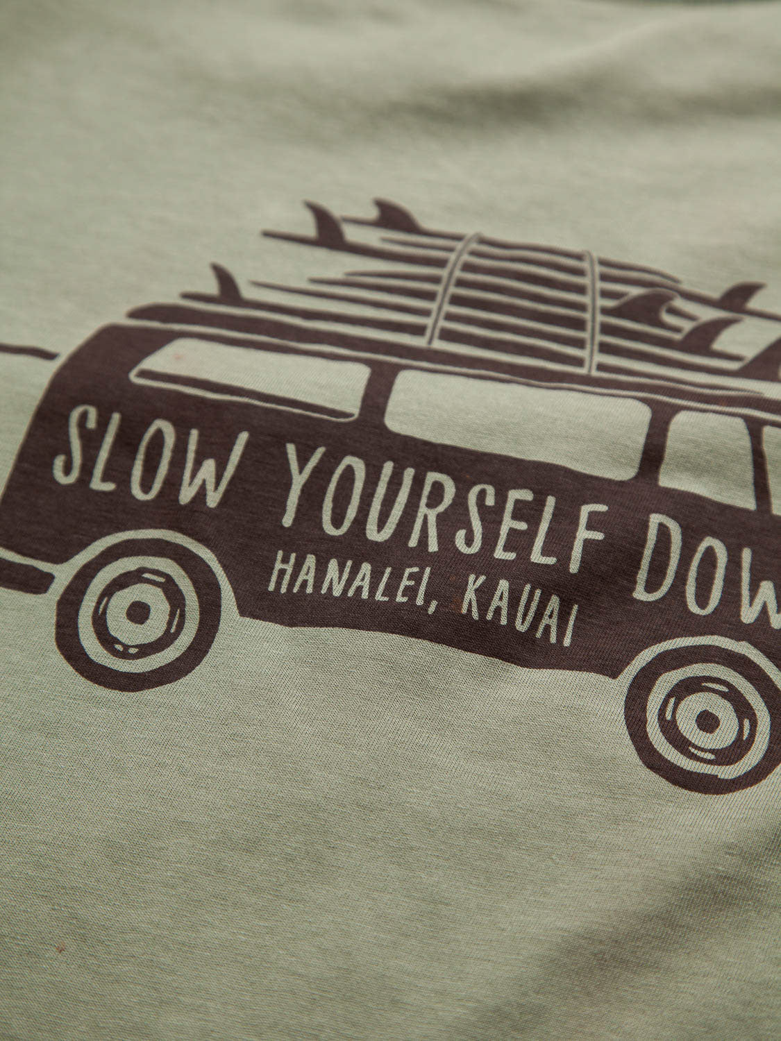 Surf Van L/S Pocket Tee | Organic Cotton | Slow Yourself Down - Mens Shirts