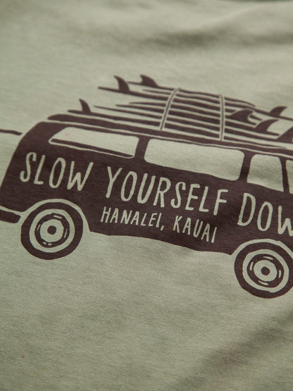Surf Van L/S Pocket Tee | Organic Cotton | Slow Yourself Down - Mens Shirts