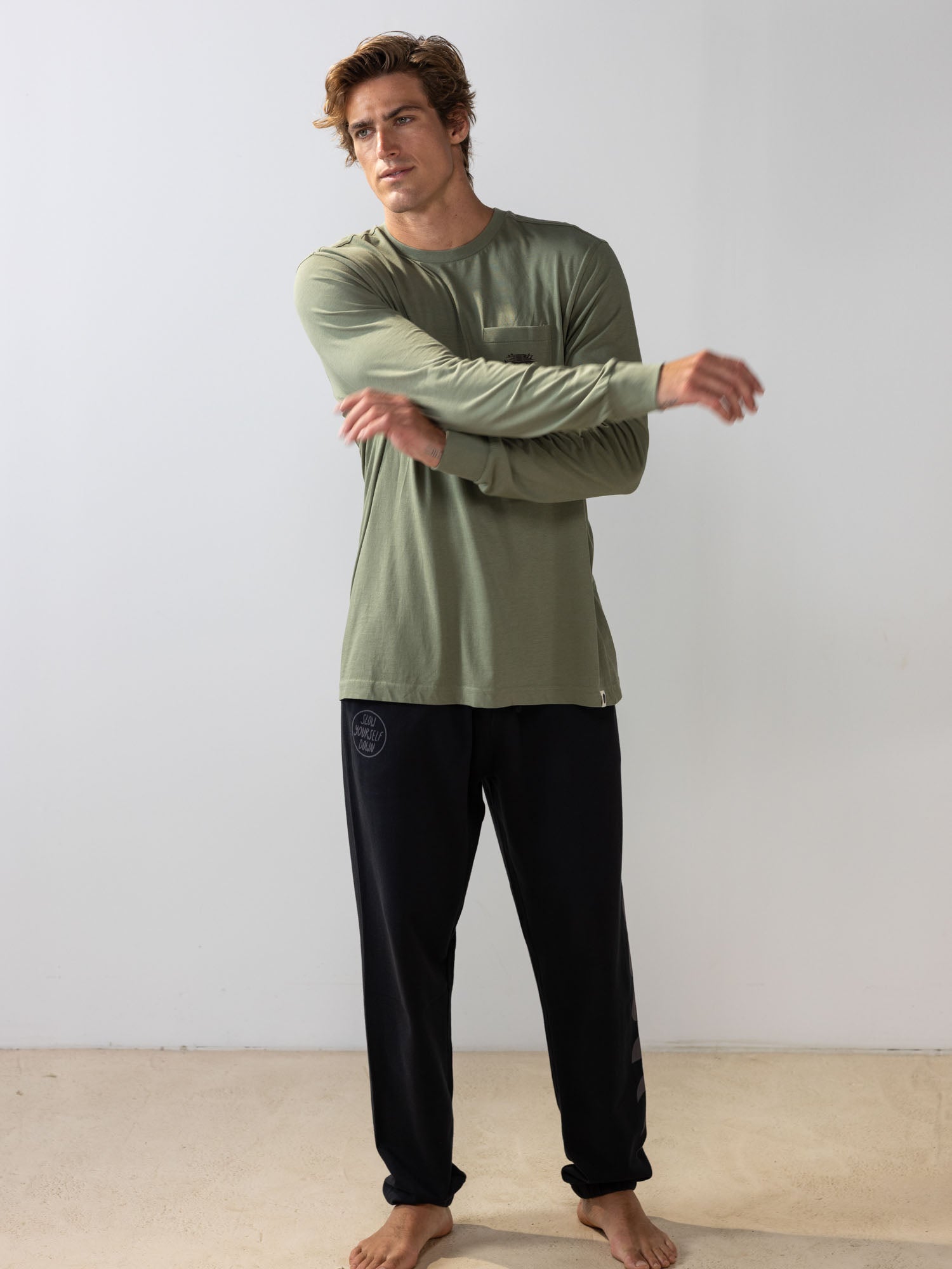 Surf Van L/S Pocket Tee | Organic Cotton | Slow Yourself Down - Mens Shirts