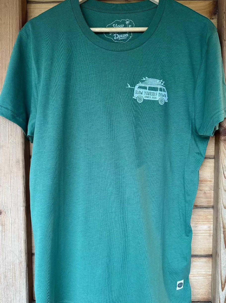 Surf Van Tee | Organic Cotton | Slow Yourself Down - Mens Shirts