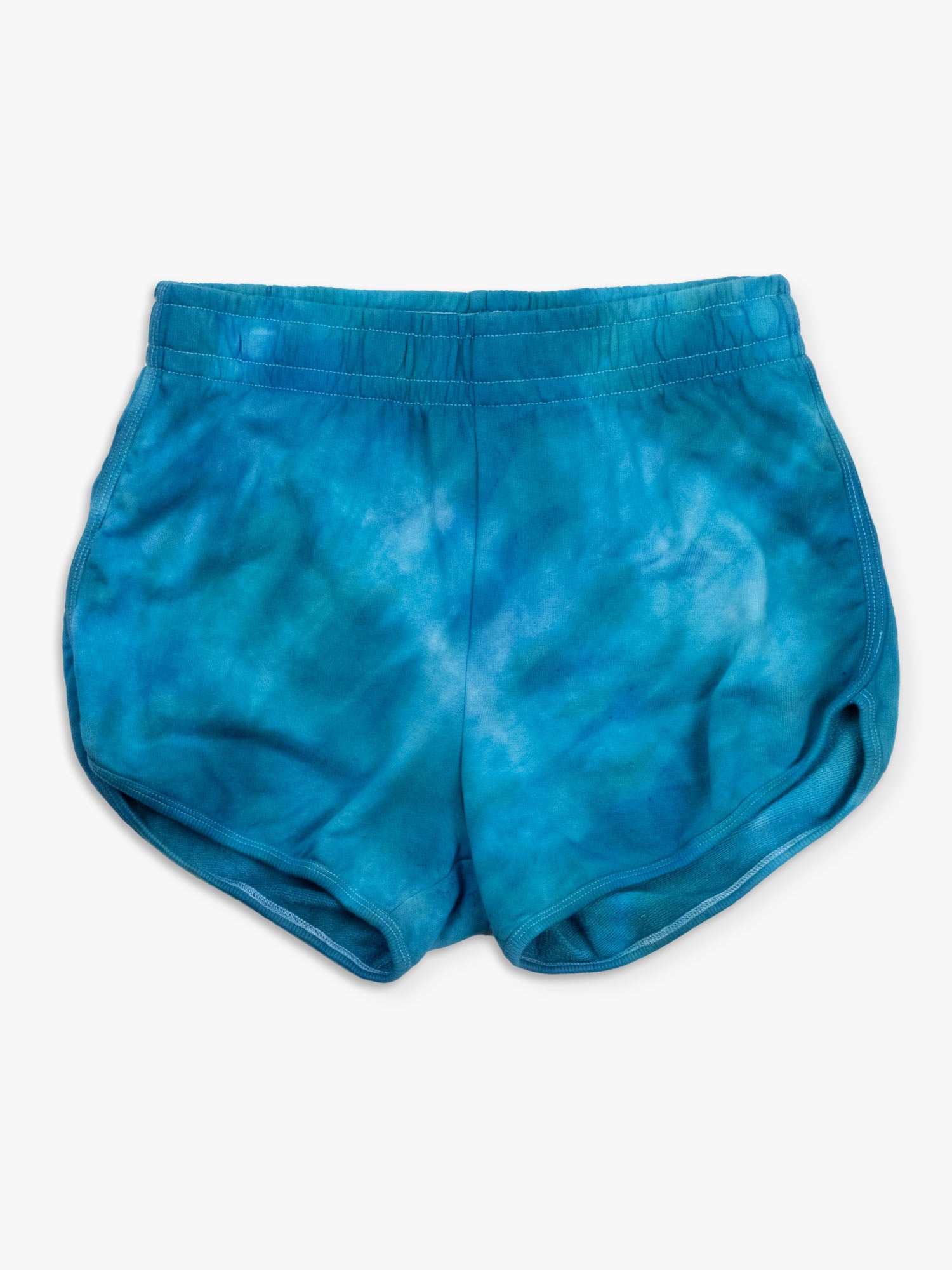 Tie-Dye Scalloped Shorts | Organic Cotton | Slow Yourself Down - Womens Shorts