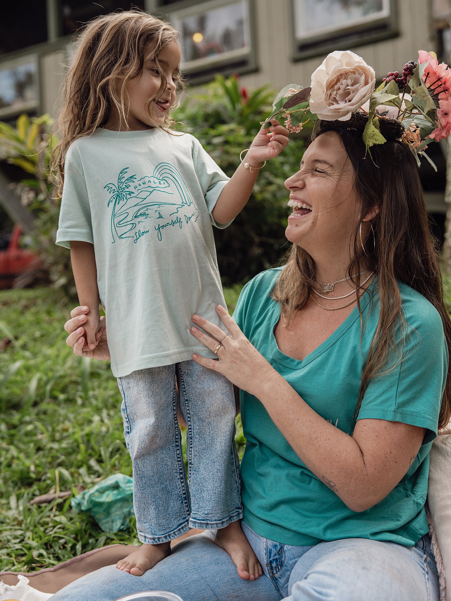 Toddler Beach Scene Tee - Slow Yourself Down