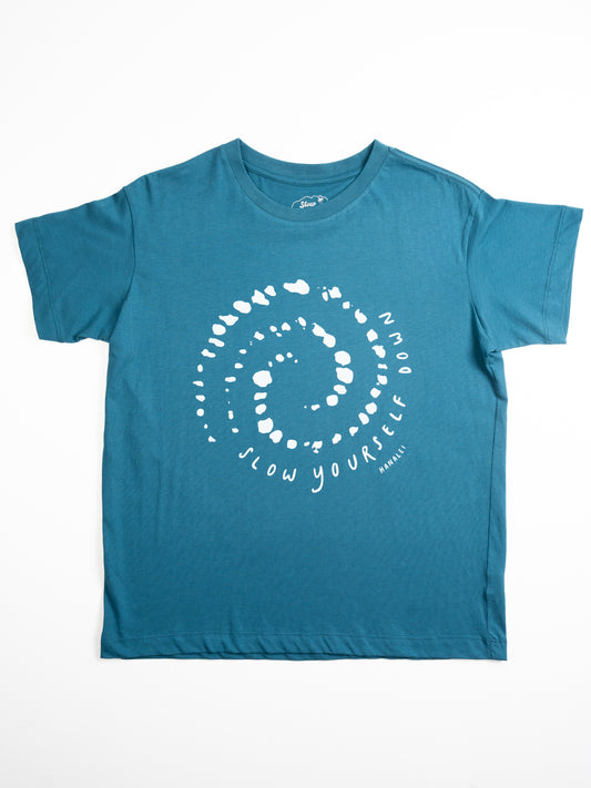 Whale Bubble Oversized Tee | Organic Cotton | Slow Yourself Down - Womens Shirts