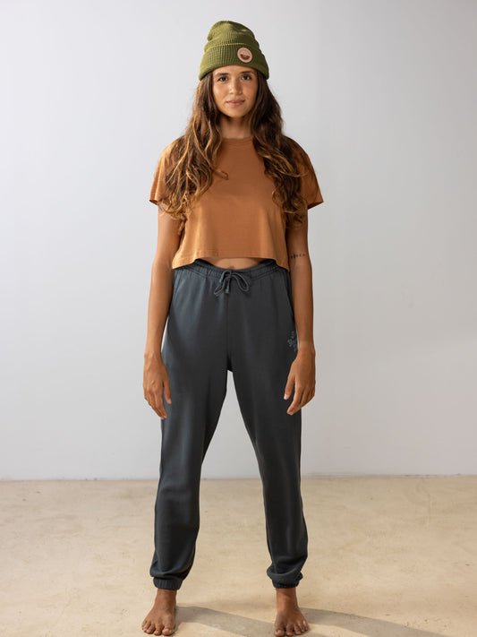 Womens Retro Sweatpant | Organic Cotton | Slow Yourself Down - Womens Sweatpants