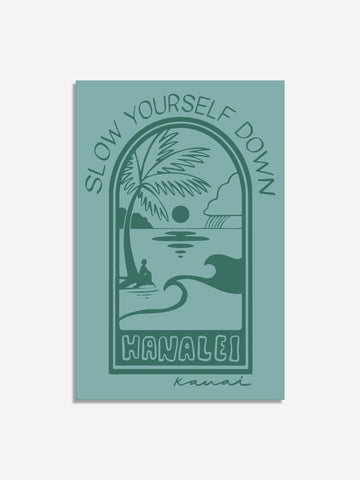 Bay Window Sticker Sticker - Slow Yourself Down