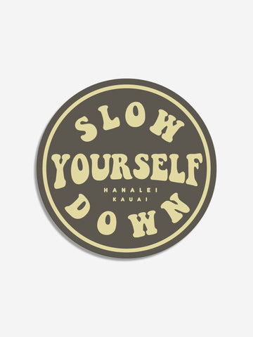 Groovy SYD Sticker Sticker - Slow Yourself Down