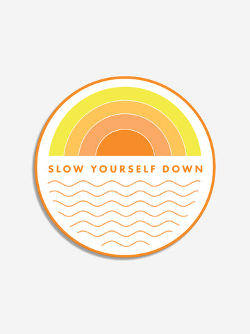 Horizons Sticker Sticker - Slow Yourself Down