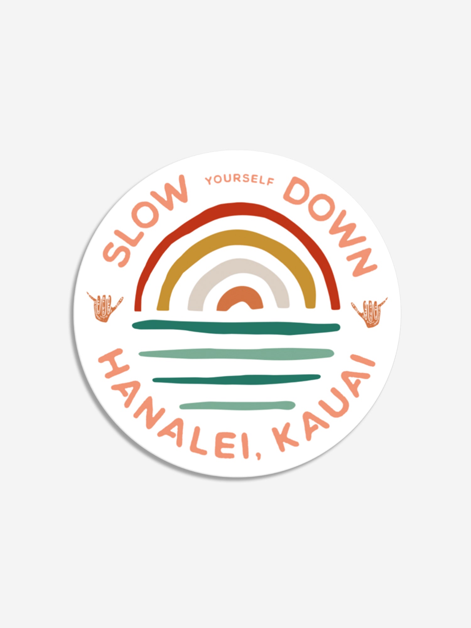 Shaka Circle Sticker