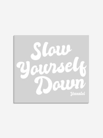 Retro Logo Die Cut Sticker Sticker - Slow Yourself Down