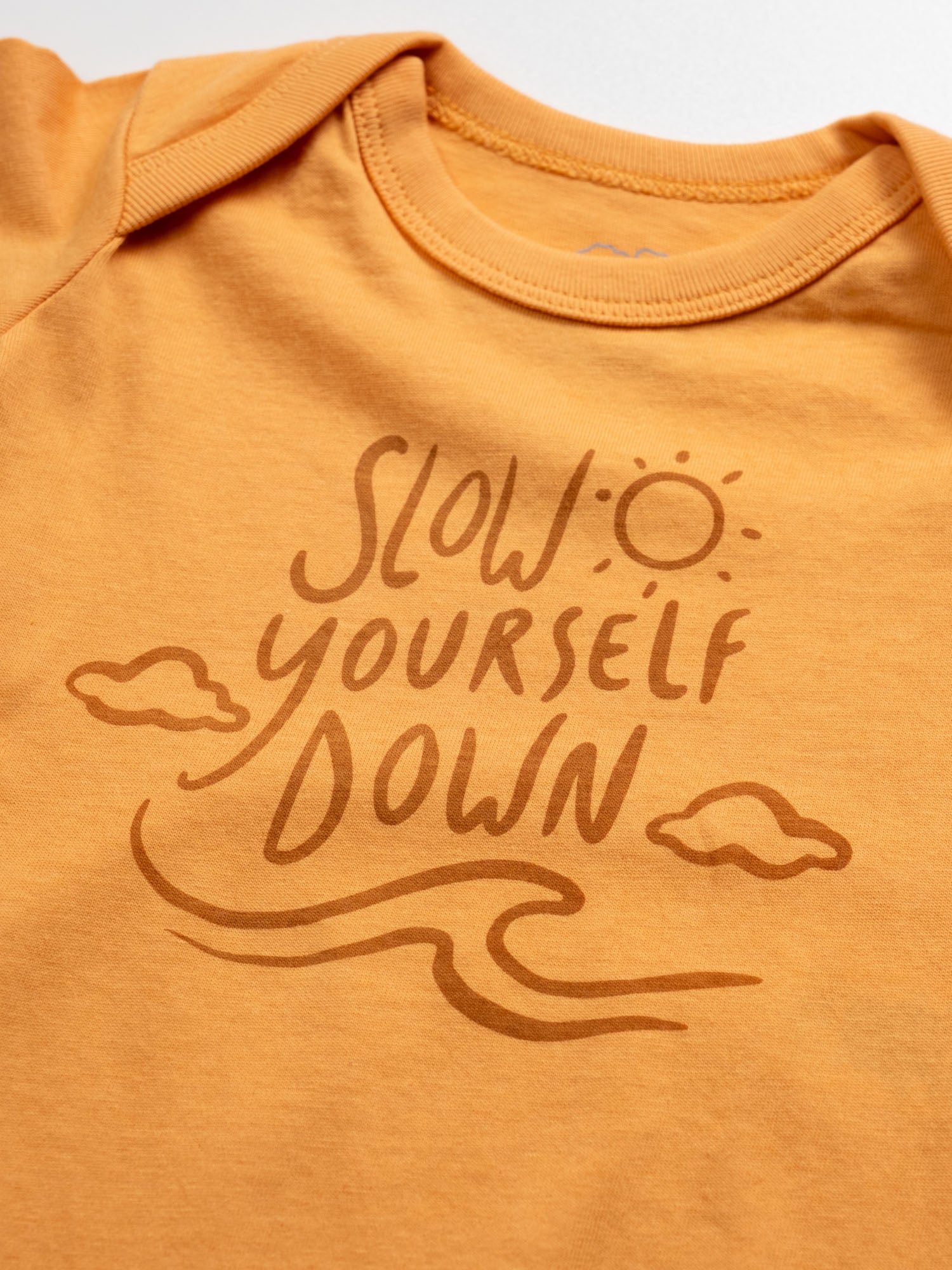 Cloud and Wave Onesie | Organic Cotton | Slow Yourself Down - Baby Onesie