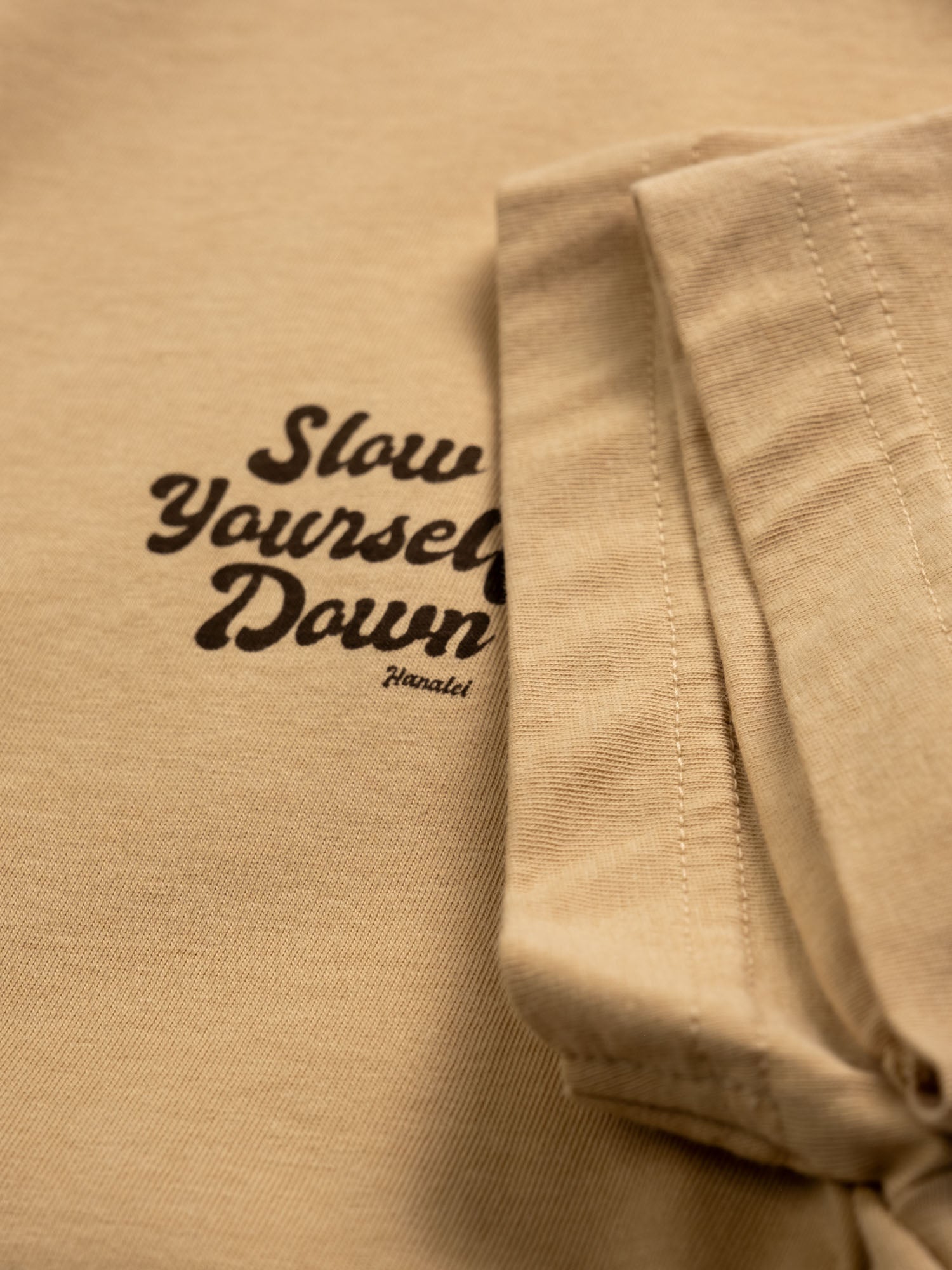 Kids Natural Retro Tee | Organic Cotton | Slow Yourself Down - Kids Shirts