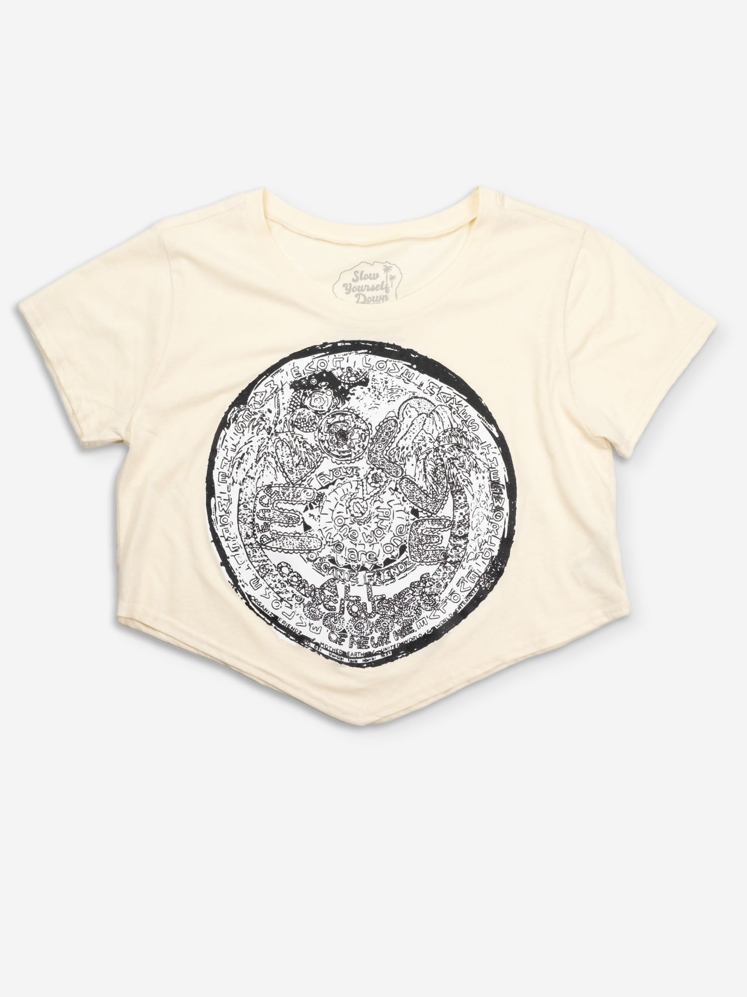 Organic Evolve Moon Crop | Organic Cotton | Slow Yourself Down - Womens Shirts