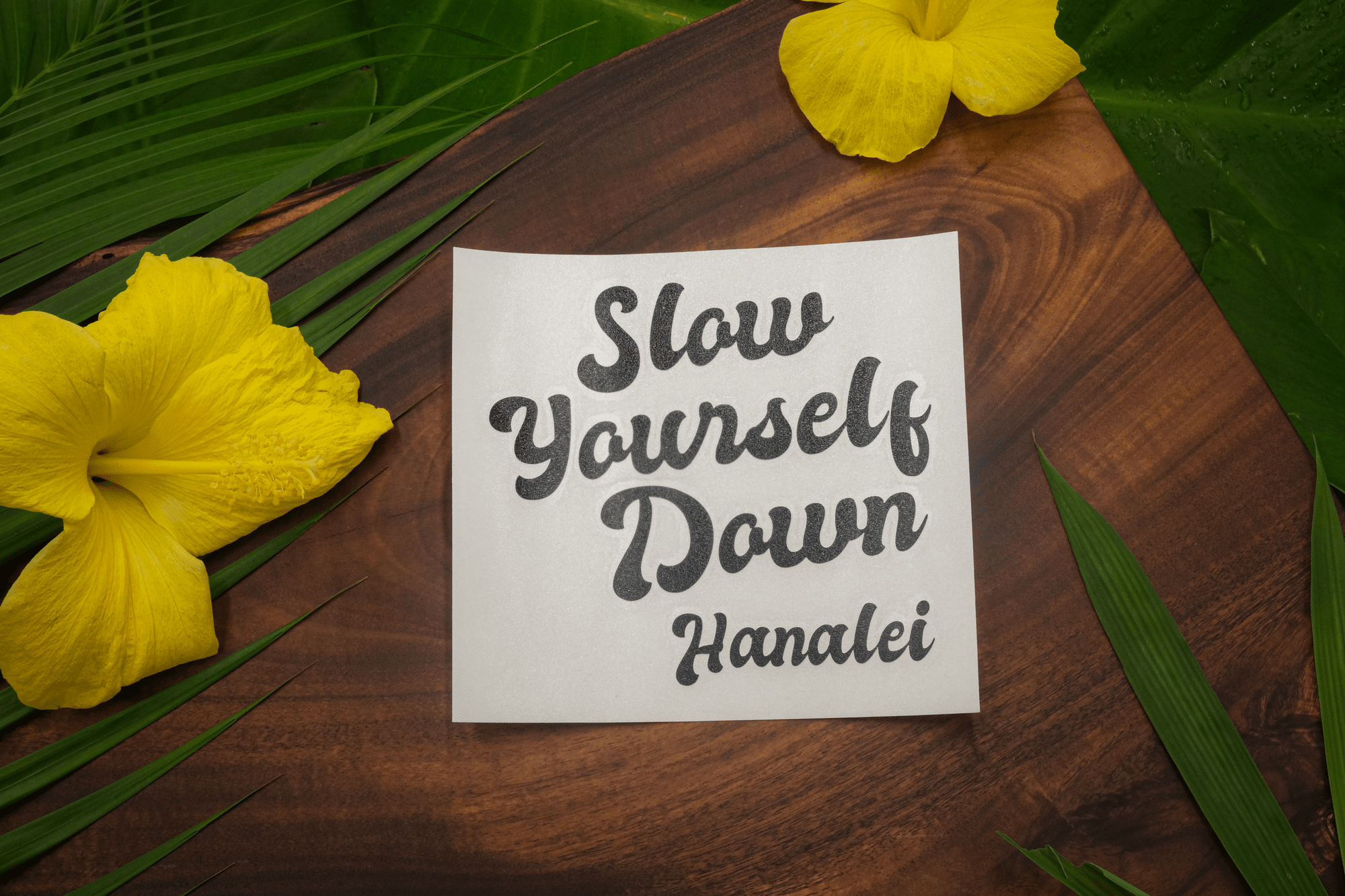 Retro Logo Die Cut Sticker | Slow Yourself Down