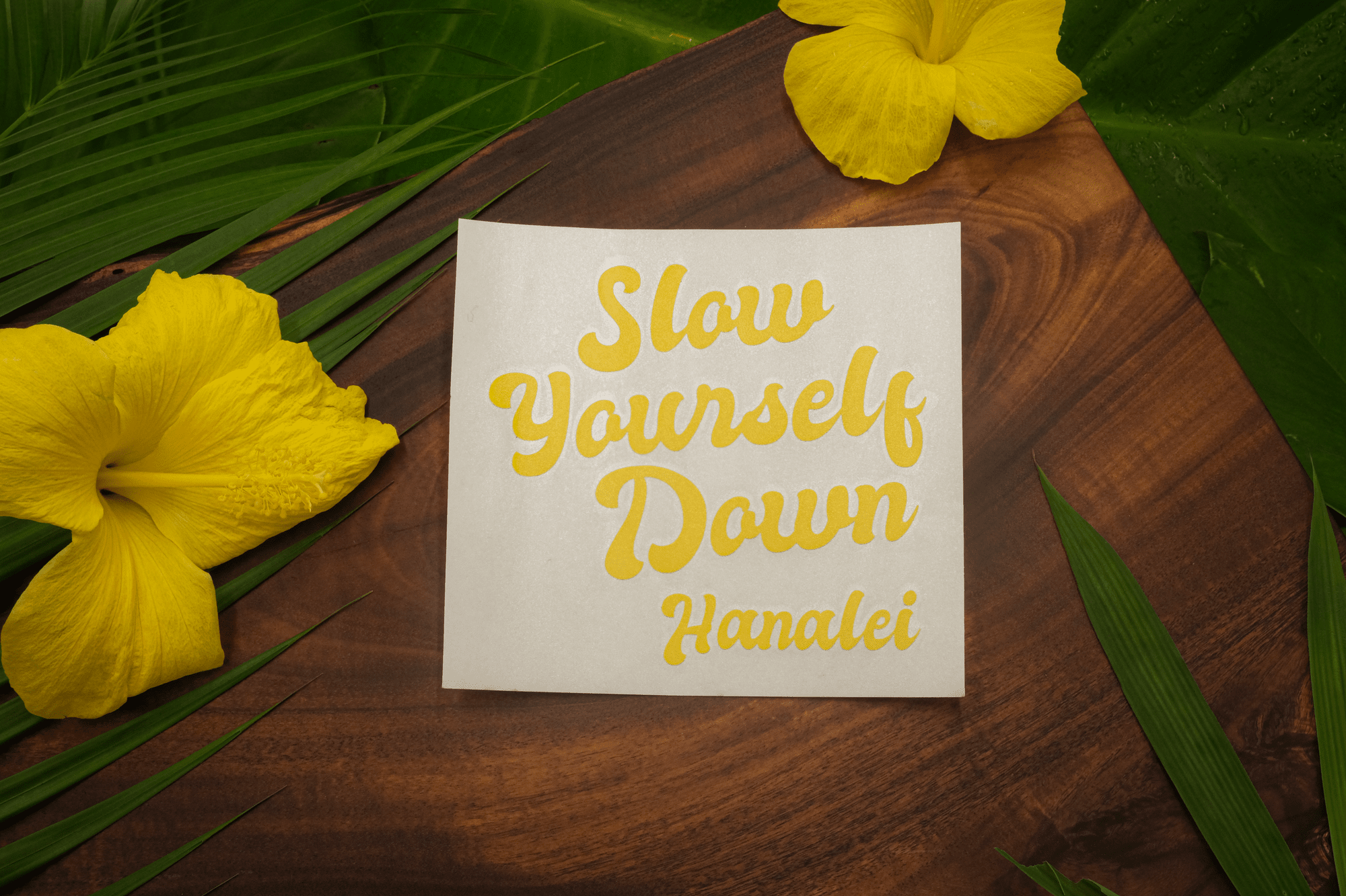 Retro Logo Die Cut Sticker | Slow Yourself Down